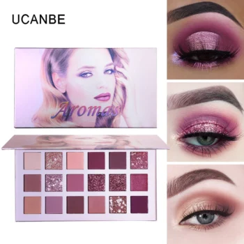 New Nude Eye Shadow Palette 18 Color Eyeshadow Shimmer Highly Pigmented Matte Glitter Waterproof