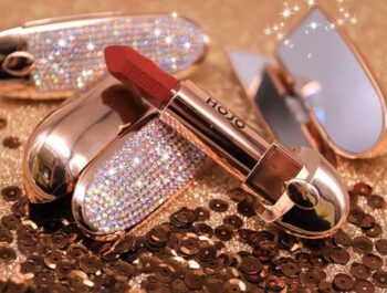 Matte Lipstick Shiny Diamond Gold Silver Nude Waterproof Long Lasting 8 colors Gorgeous Makeup Cosmetics With Mirror