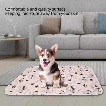 Waterproof Reusable Dog Bed Mats Urine Pad Absorbent Puppy Pee Cushion Training Travel Pad Dog Car Seat Cover 3 Sizes